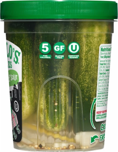 Grillo's Pickles® Half Sours Whole Pickles Perspective: right