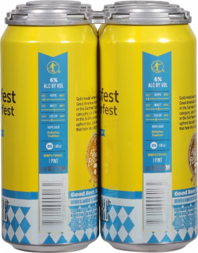 Hi-Wire Brewing Zirkusfest Oktoberfest Lager Beer Perspective: right