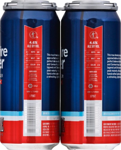 Hi-Wire Brewing American Lager Perspective: right