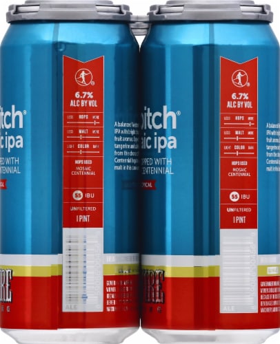 Hi-Wire Brewing Hi-Pitch Mosaic IPA Perspective: right