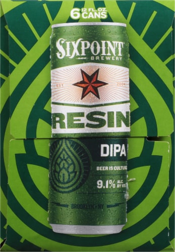 Sixpoint Resin IIPA Beer Perspective: right
