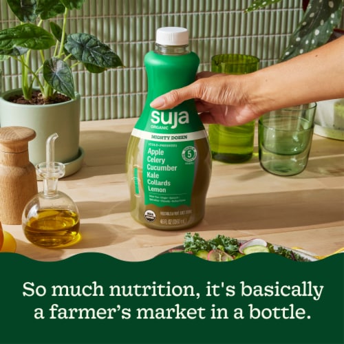 Suja Organic Mighty Dozen Cold Pressed Juice Drink Perspective: right