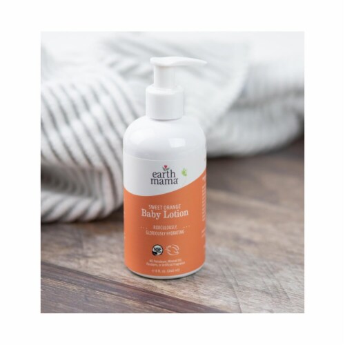 Earth Mama® Sweet Orange Baby Lotion Perspective: right