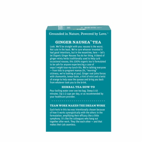 Earth Mama® Organic Ginger Nausea™ Tea Perspective: right