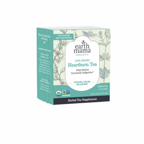Earth Mama® Organic Heartburn Tea Perspective: right