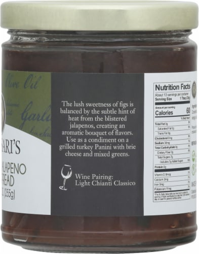 Bellisari's Blistered Jalapeno & Fig Spread Perspective: right