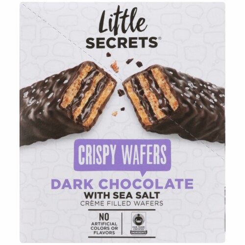 Little Secrets® Dark Chocolate With Sea Salt Crispy Wafers Perspective: right