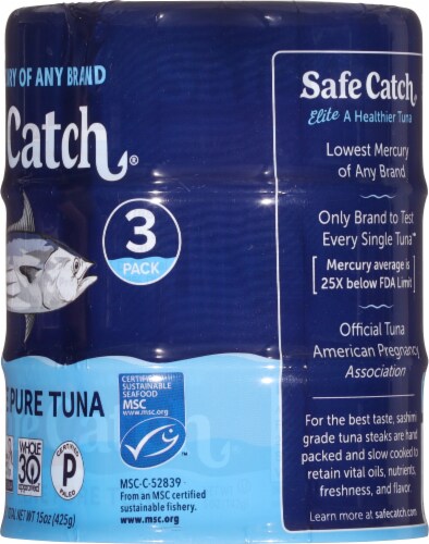 Safe Catch® Elite Pure Wild Tuna Perspective: right