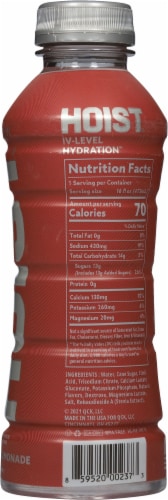 Hoist® Strawberry Lemonade IV Level Hydration™ Sports Drink Bottle Perspective: right
