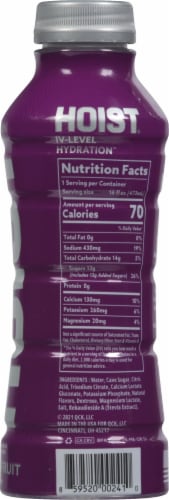 Hoist® Dragonfruit IV Level Hydration™ Sports Drink Bottle Perspective: right
