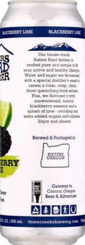 Sister's Blackberry Lime Hard Seltzer Perspective: right