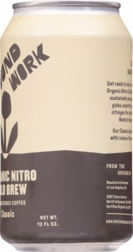 Groundwork Organic Nitro Cold Brew Coffee Perspective: right