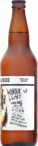 Breakside Brewery Wanderlust IPA Beer Single Bottle Perspective: right