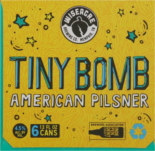 Wiseacre Brewing Co. Tiny Bomb American Pilsner Perspective: right