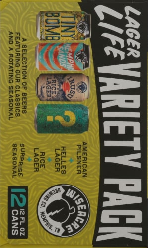 Wiseacre Brewing Co. Mixed Nuts Lager Life Craft Beer Variety Pack Perspective: right