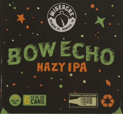 Wiseacre Brewing Co. Bow Echo Hazy IPA Perspective: right