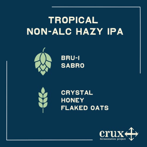 NØ MØ Non-Alcoholic Sunset Summit Hazy IPA Craft Beer Perspective: right