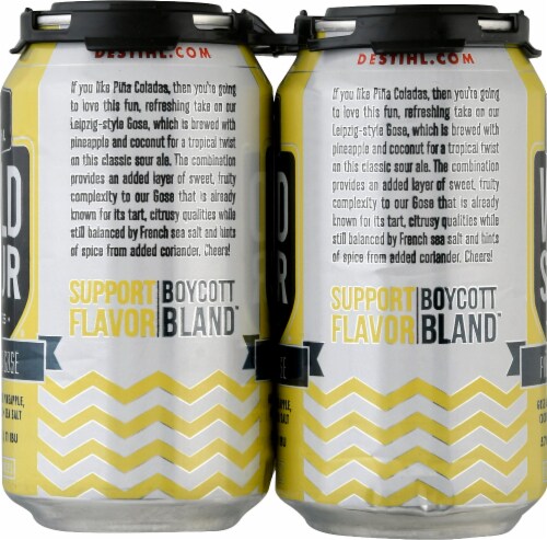 DESTIHL Brewery Wild Sour Series Pina Colada Gose Ale Perspective: right