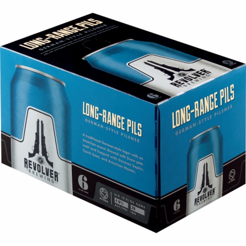 Revolver Brewing Long-Range Pils German Style Pilsner Perspective: right