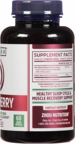 Zhou® Tart Cherry Extract + Celery Seed Perspective: right