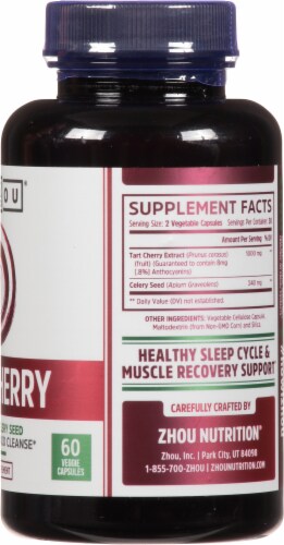Zhou® Tart Cherry Extract + Celery Seed Perspective: right