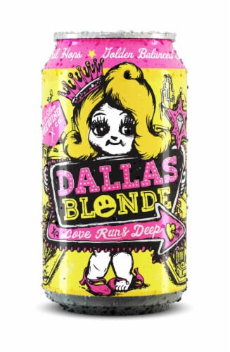 Deep Ellum Brewing Co Dallas Blonde Beer Perspective: right