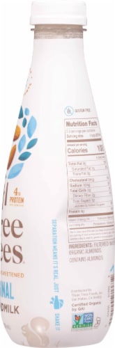 Three Trees Organic Original Unsweetened Almondmilk Perspective: right