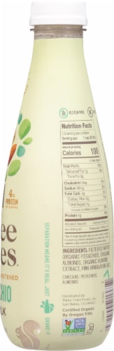 Three Trees Organic Pistachio Unsweetened Nut Milk Perspective: right