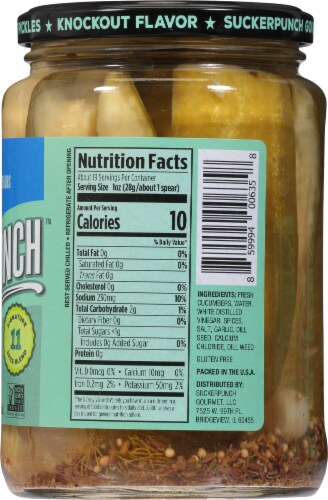 Suckerpunch Classic Dill Spear Pickles Perspective: right