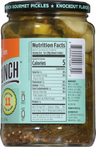 Suckerpunch™ Bold Burger Kosher Dill Chips Perspective: right