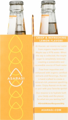 Asarasi Lisbon Lemon Flavored Sparking Bottled Water Perspective: right