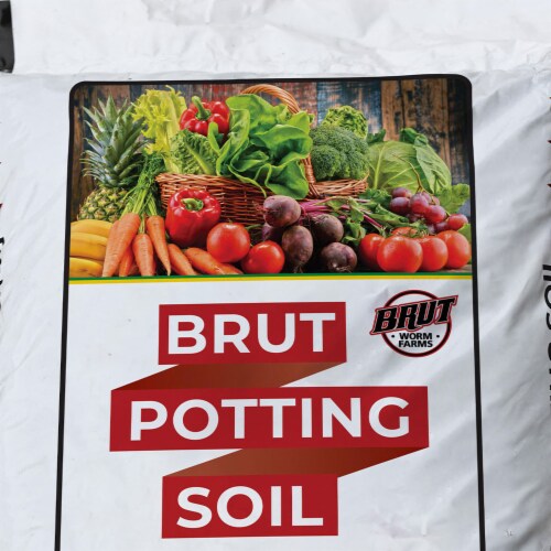 Brut Worm Farms Super Soil All Purpose Rich Dark Blend Natural Organic Soil Perspective: right