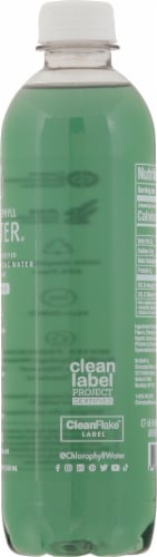 Chlorophull Water® Purified Spring Vitamin Enhanced Bottled Water Perspective: right