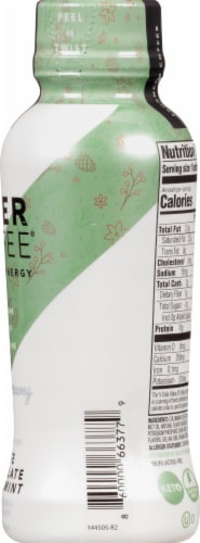 Super Coffee® Peppermint Mocha Latte Protein Enhanced Coffee Perspective: right