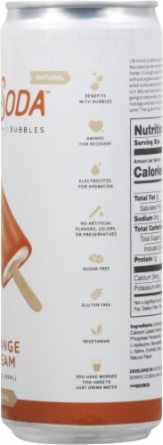 Koios Fit Soda™ Orange Cream Flavored Soda Water Perspective: right