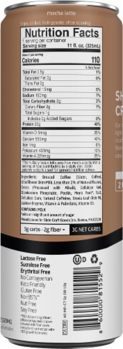 Slate Mocha Latte High Protein Iced Coffee 11oz Perspective: right