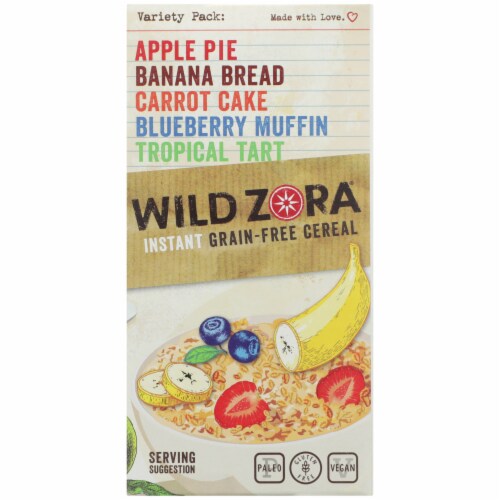 Wild Zora Instant Grain-Free Hot Cereal Variety Pack Perspective: right