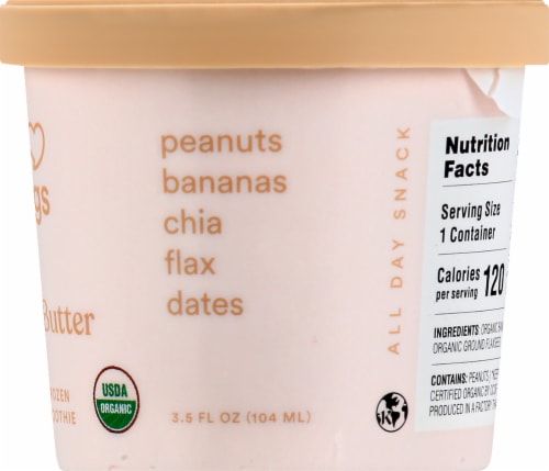 Sweet Nothings Organic Peanut Butter Plant-based Frozen Snack Cup Perspective: right