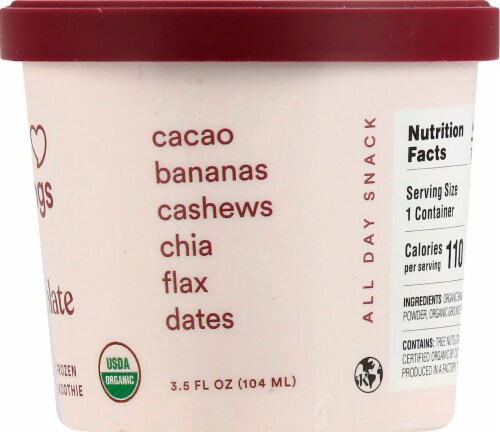 Sweet Nothings Plant Based Spoonable Chocolate Smoothie Frozen Snack Perspective: right
