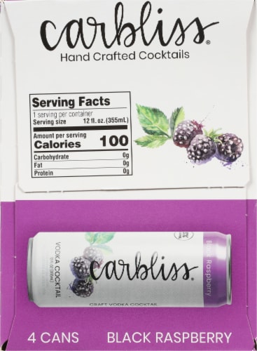 Carbliss® Black Raspberry Vodka Cocktail Perspective: right