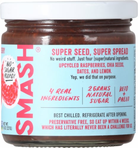 Chia Smash No Sugar Added Raspberry Jam Perspective: right