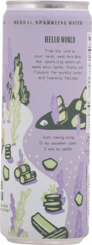 Aura Bora Herbal Lavender Cucumber Flavored Sparkling Water Can Perspective: right