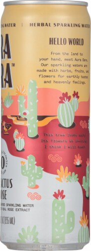 Aura Bora Herbal Cactus Rose Flavored Sparkling Water Can Perspective: right