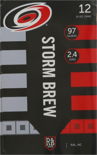 R&D Brewing Storm Brew Crisp Light Lager Perspective: right