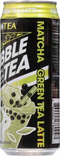 TARO Matcha Green Tea Latte Bubble Tea Perspective: right