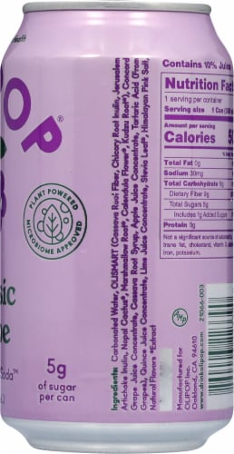 Olipop™ Grape Soda Can Perspective: right