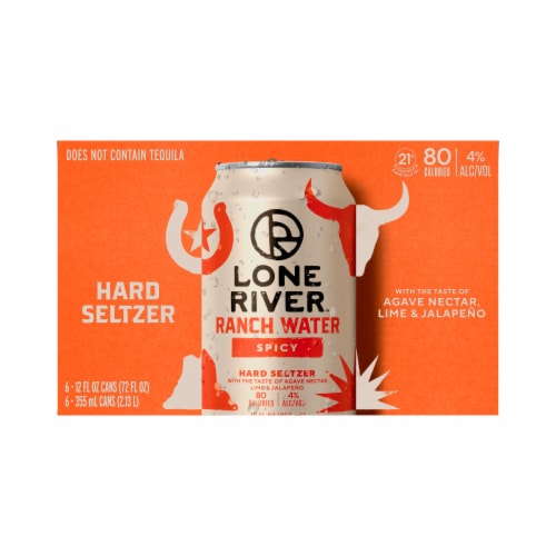 Lone River Ranch Water Spicy Hard Seltzer Perspective: right