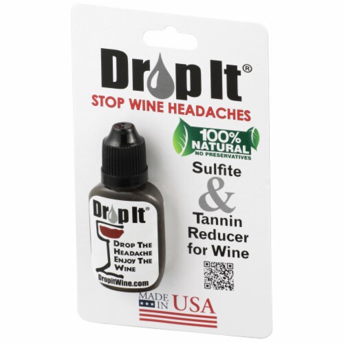 The Original Drop It Wine Drops, 2pk- USA Made Wine Drops That Naturally  Reduce Both Wine Sulfites and Tannins- Can Eliminate Wine Sensitivities,  Wine