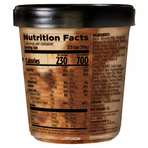 Klimon Caramel Brulee Dairy Free Frozen Dessert Perspective: right