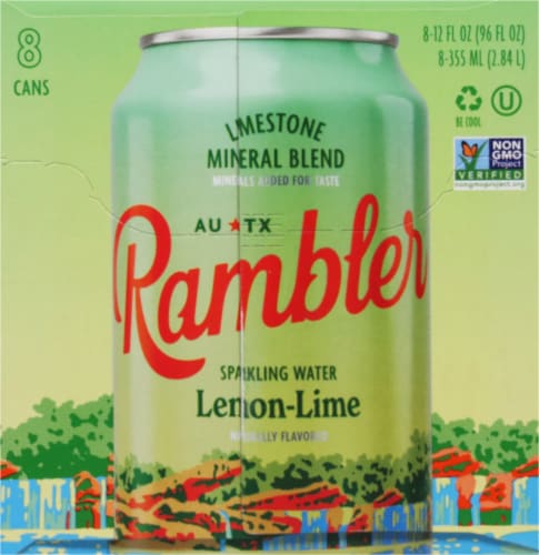 Rambler Lemon-Lime Sparkling Water Perspective: right